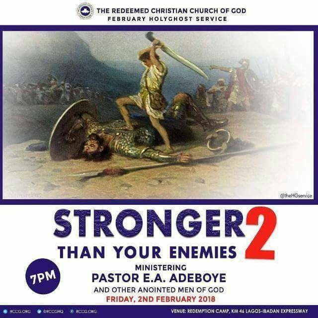 FEBRUARY 2018 HGS – STRONGER THAN YOUR ENEMIES – PART 2