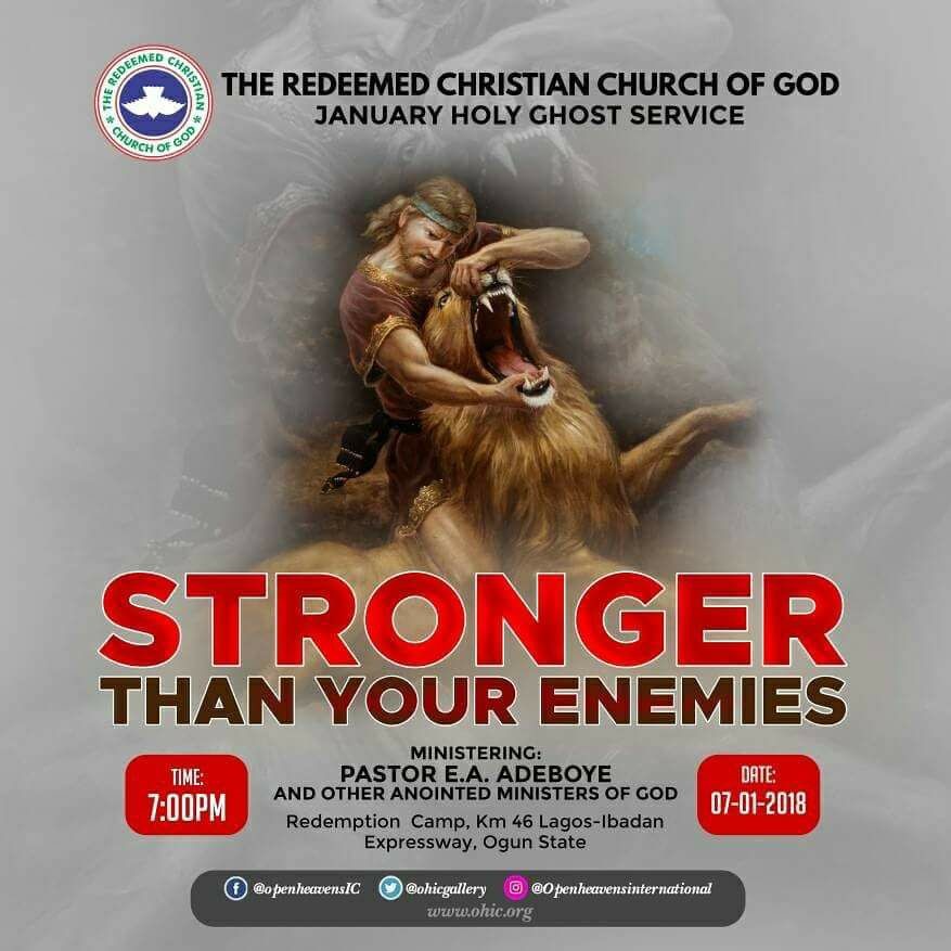 HOLY COMMUNION SERVICE – JANUARY 2018