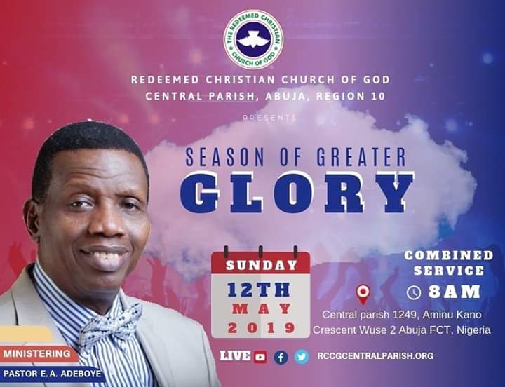 RCCG CENTRAL PARISH, ABUJA REGION 10 SPECIAL SUNDAY SERVICE  WITH PASTOR E.A ADEBOYE