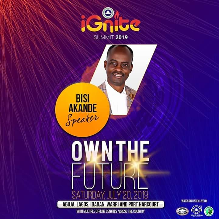 IGNITE 2019 – SPEAKER: PASTOR BISI AKANDE – TOPIC: SOCIAL NETWORKING.