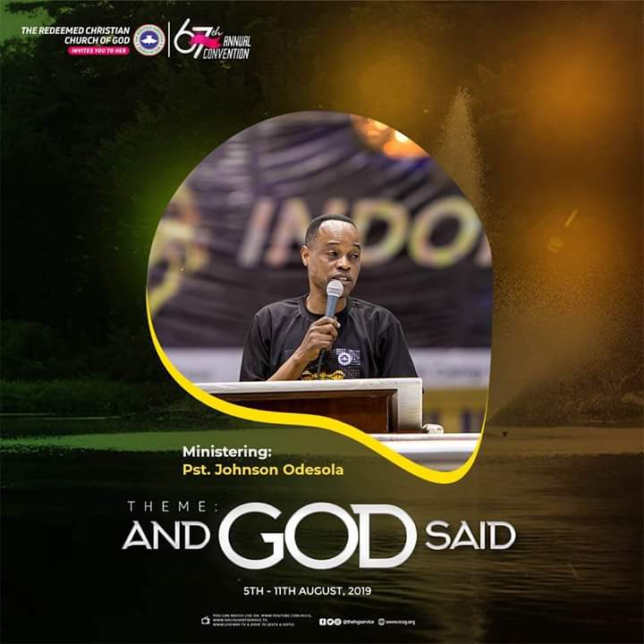 67TH RCCG ANNUAL CONVENTION (FAREWELL AND THANKSGIVING SERVICE) – MINISTERING: PASTOR JOHNSON FUNSO ODESOLA (ASSISTANT GENERAL OVERSEER, ADMINISTRATIONS AND PERSONNEL)