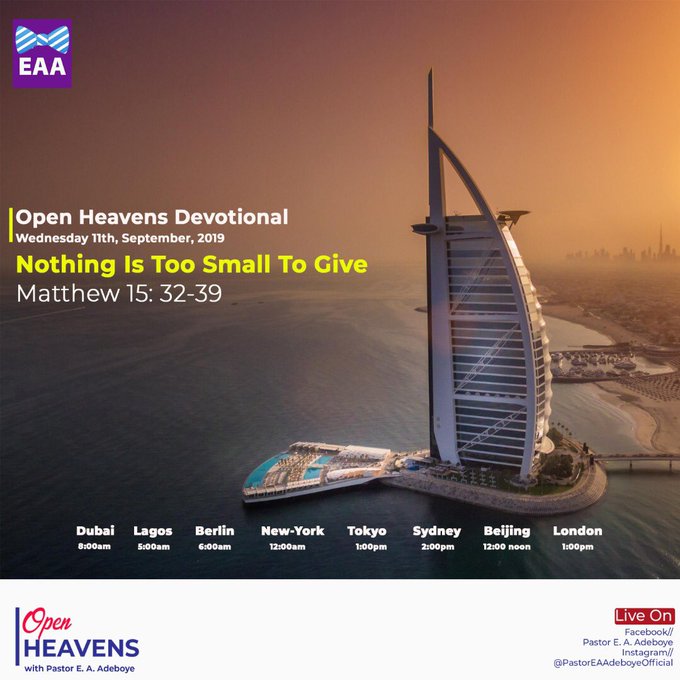 SPECIAL FEATURE: NARRATIVES OF OPEN HEAVEN SEPT 11TH, 2019 – AUDIO