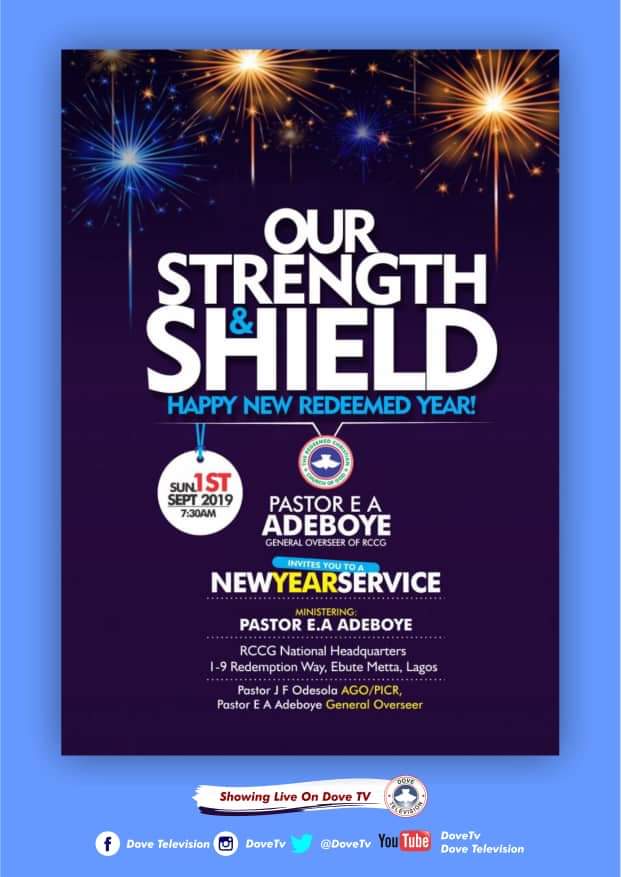 RCCG SEPTEMBER 2019 AND RCCG NEW CALENDAR YEAR THANKSGIVING SERVICE WITH PASTOR E.A ADEBOYE