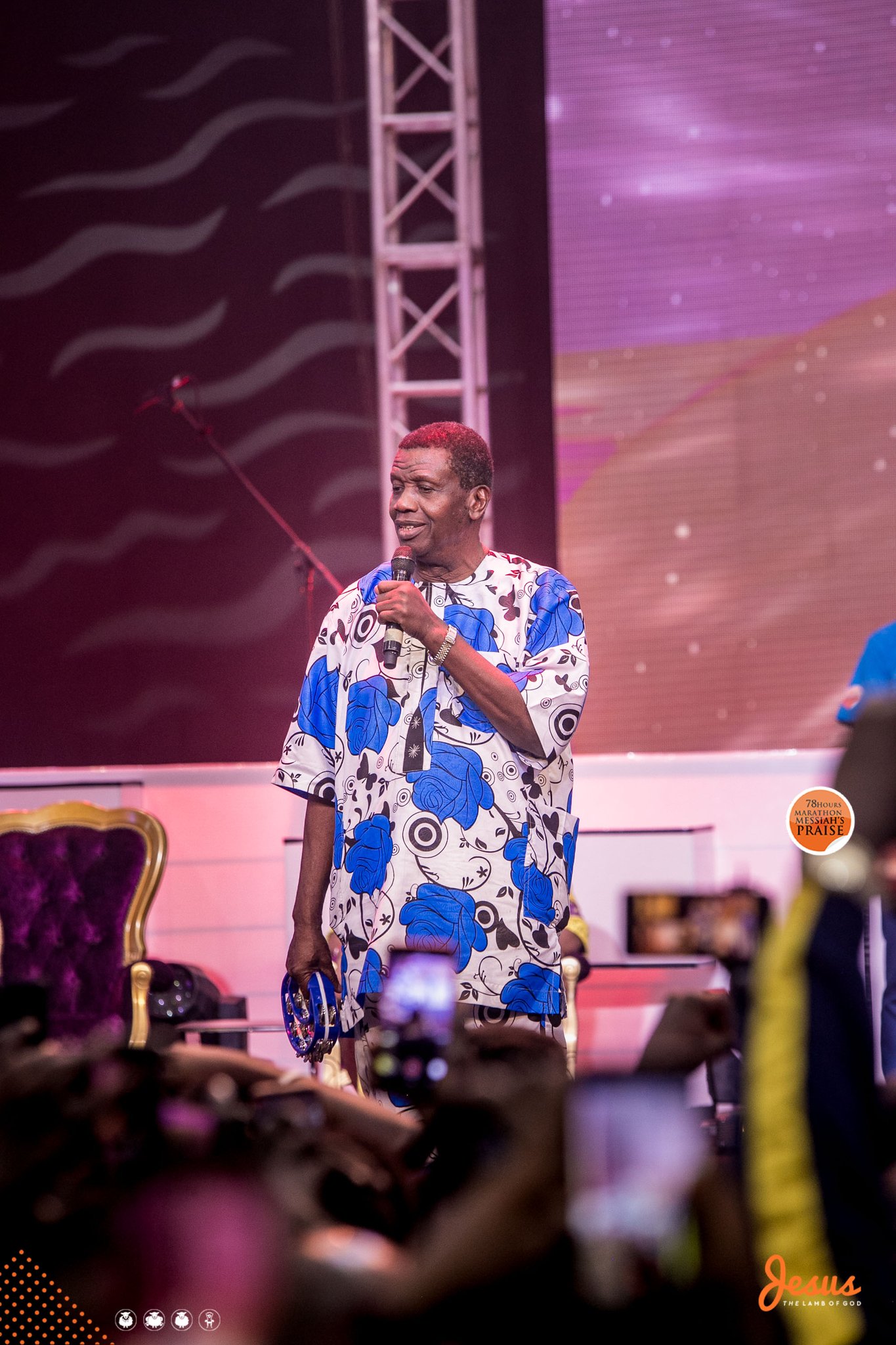 Audio: Pastor E.A Adeboye’s blessings for 78 hours Marathon Messiah’s Praise 2020