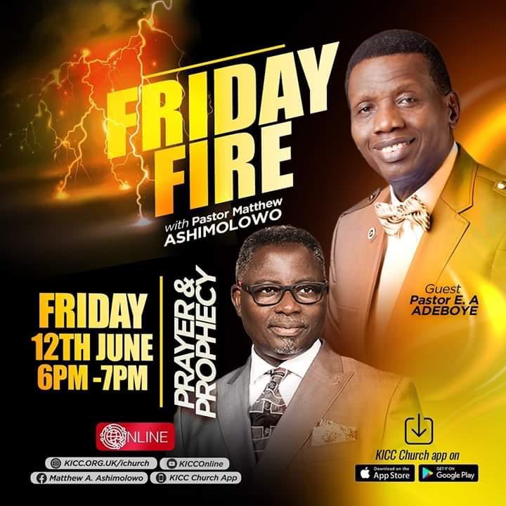 PASTOR MATHEW ASHIMOLOWO ONLINE LIVE SESSION WITH PASTOR E.A. ADEBOYE – THEME: FIRE FRIDAY