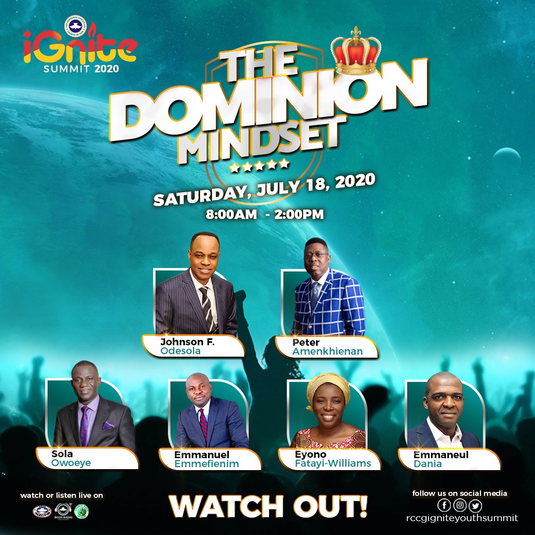 RCCG IGNITE 2020; The Dominion Mindset – Pastor J.F. Odesola