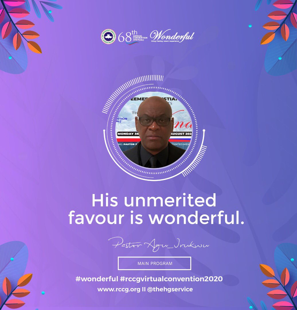 what is in a name pastor agu irukwu rccg convention