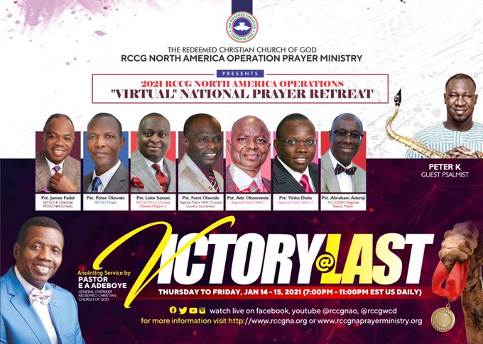 Audio: Ebenezer; Victory At Last- Pastor James Fadel, RCCG North America Operations Virtual National Prayer Retreat, January 14th, 2021.