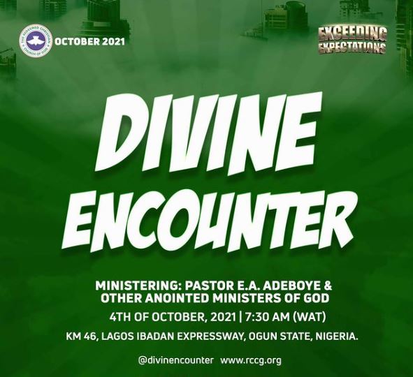 AUDIO: GOD BLESS YOU [PART 9]- EXCEEDING EXPECTATIONS  – PASTOR E.A ADEBOYE, RCCG OCTOBER 2021 DIVINE ENCOUNTER SERVICE