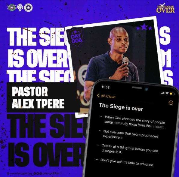 Audio: The Siege is Over – Pastor Alex Tpere,  RCCG Holy Ghost Congress 2021, Day 6.