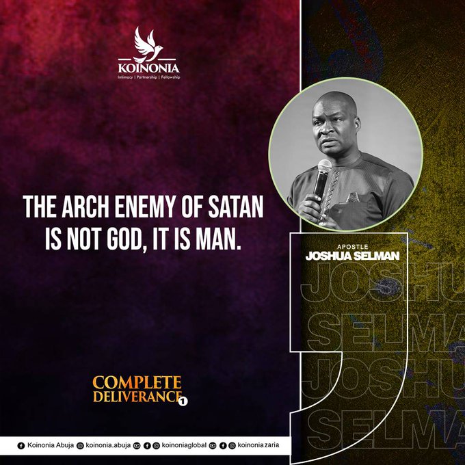 Audio: Complete Deliverance [Part 1] – Apostle Joshua Selman, Koinonia Global Abuja on Sunday March 6th, 2022