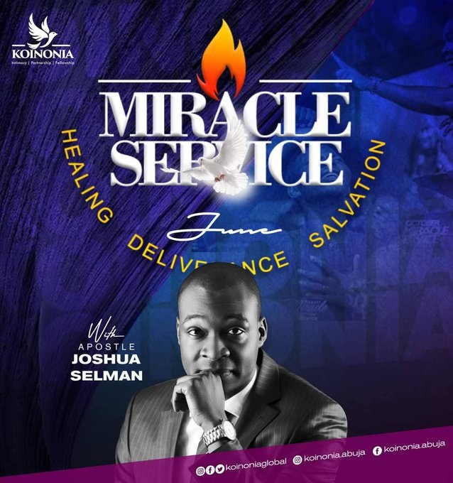 Audio: June Miracle Service – Apostle Joshua Selman, Koinonia Global Abuja on Sunday June 26th, 2022