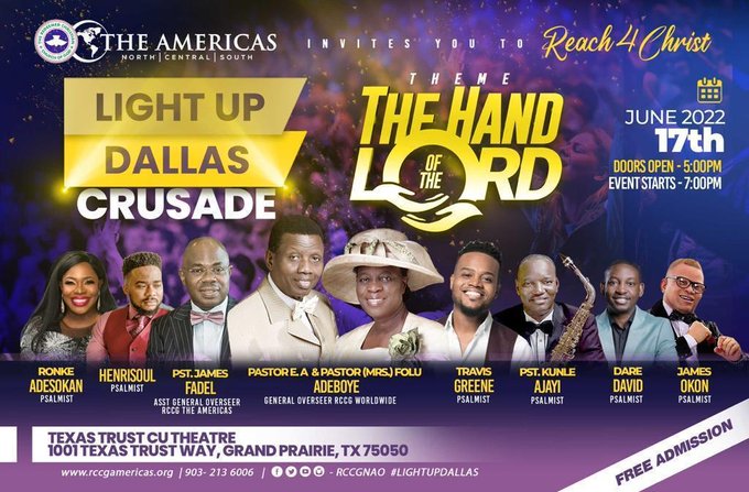 Audio: LightUp Dallas – Pastor E.A. Adeboye, The Hand of The Lord