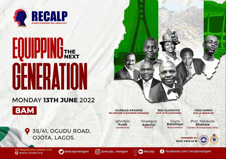 EQUIPPING THE NEXT GENERATION: OLUSEGUN ADENIYI – THE 8TH EDITION OF RECALP SUMMIT, 13TH JUNE, 2022.