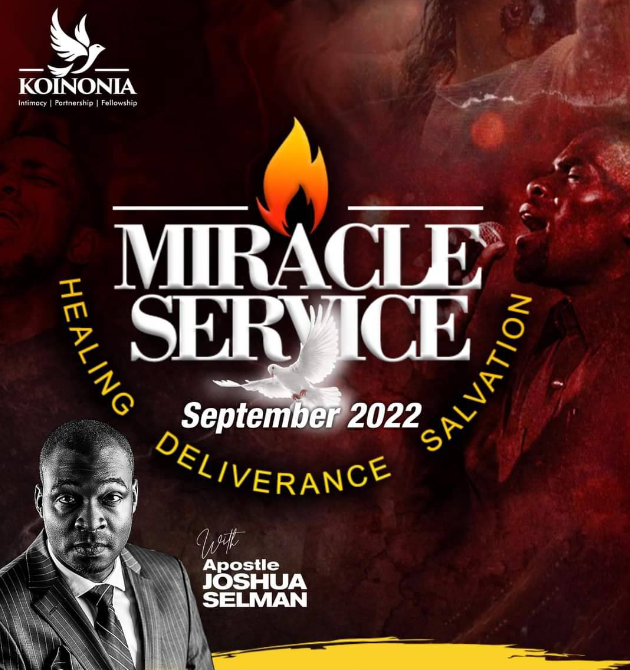 Audio: September Miracle Service – Apostle Joshua Selman, Koinonia Global Sunday September 25th, 2022