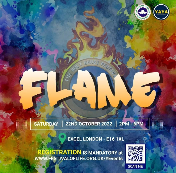 Audio: Keep The Fire Burning- Pastor [Mrs] Folu Adeboye, RCCG UK Holy Ghost Festival, 2022 YAYA Session, October 22nd, 2022.