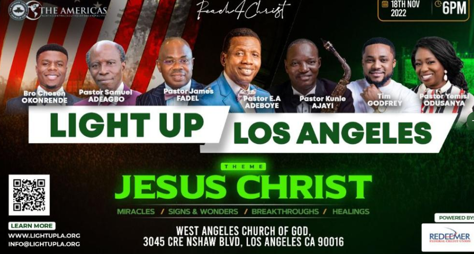AUDIO: LIGHT UP LOS ANGELES – PASTOR SAMUEL ADEAGBO