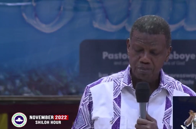 AUDIO: LET IT RAIN – PASTOR E.A. ADEBOYE, RCCG NOVEMBER 2022 SHILOH HOUR