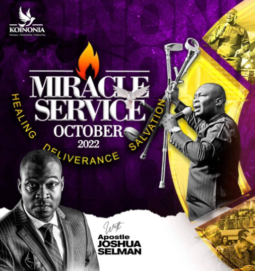 Audio: October Miracle Service – Apostle Joshua Selman, Koinonia Global Sunday October 30th, 2022