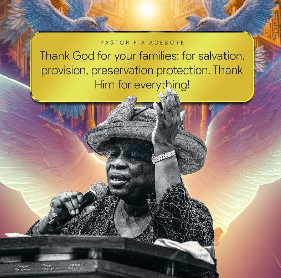 AUDIO: PRAYER FOR THE NATION AND FAMILY – PASTOR [MRS] FOLU ADEBOYE, RCCG 2023 ANNUAL CONVENTION DAY 5