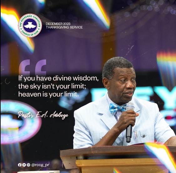 AUDIO: OIL OF DIVINE WISDOM – PASTOR E.A. ADEBOYE, DECEMBER 2023 THANKSGIVING SERVICE
