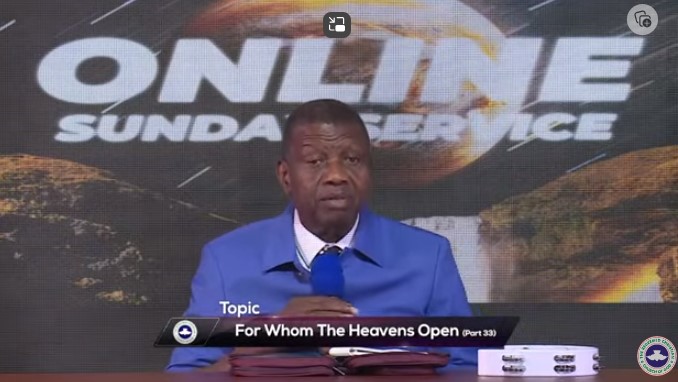 Audio: For Whom The Heavens Open Part 33 – Pastor E.A. Adeboye, RCCG Online Sunday Service, December 24, 2023