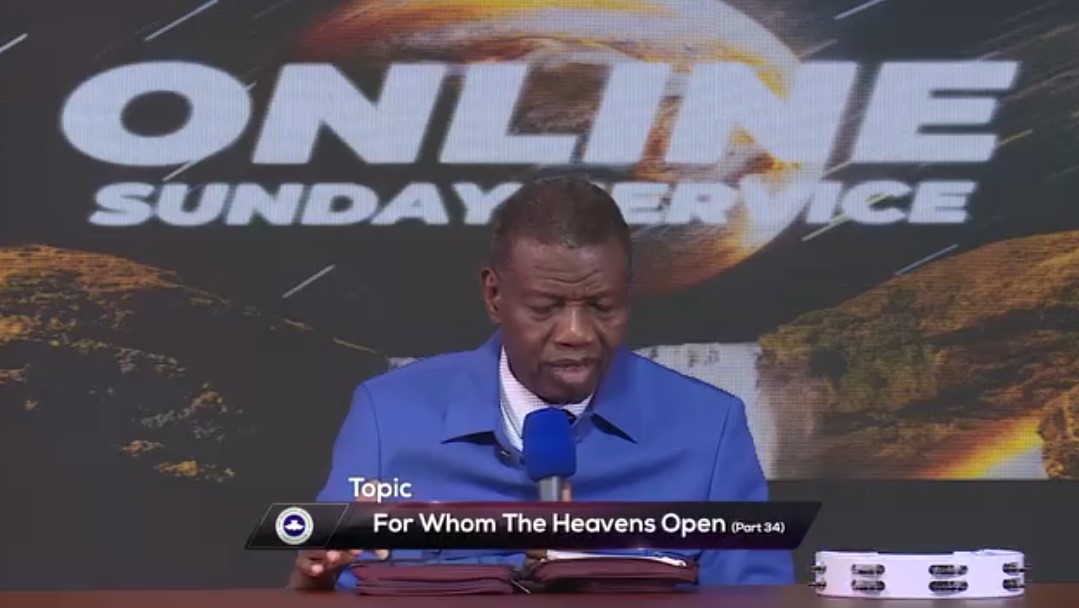 Audio: For Whom The Heavens Open Part 34 – Pastor E.A. Adeboye, RCCG Online Sunday Service, December 31, 2023