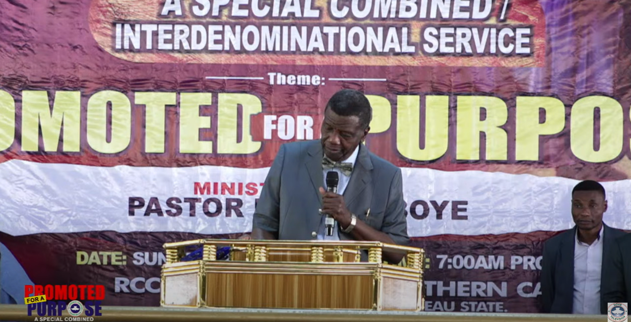 PROMOTED FOR A PURPOSE PASTOR E.A ADEBOYE TALK 1 HOLY COMMUNION