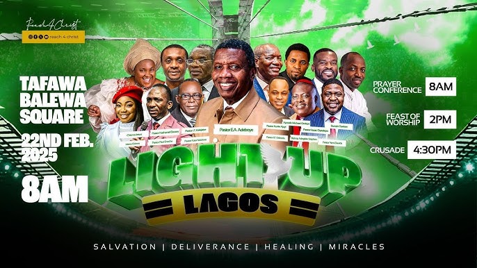 AUDIO: THE RCCG LIGHT UP LAGOS CRUSADE 2025 – PASTOR E.A. ADEBOYE