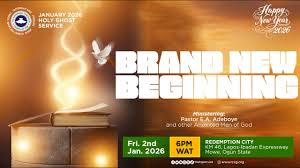 BRAND NEW BEGINNING – PART 1- RCCG JANUARY 2026 HOLY GHOST SERVICE-PASTOR E.A ADEBOYE